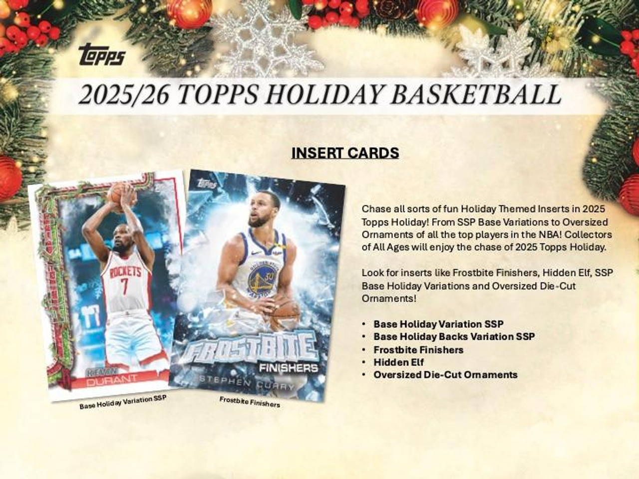 2025/26 Topps Holiday Basketball Mega Case