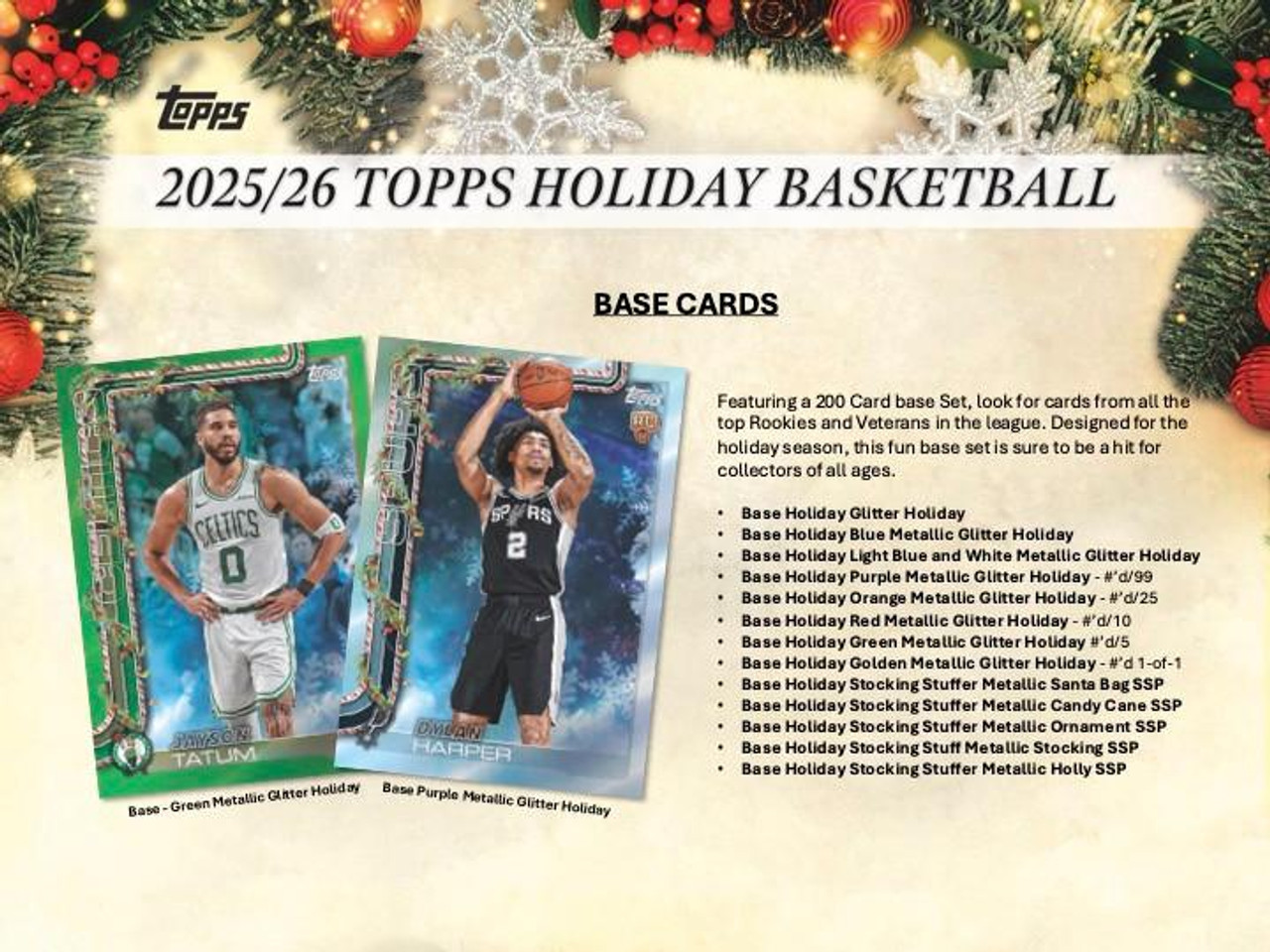 2025/26 Topps Holiday Basketball Mega Box