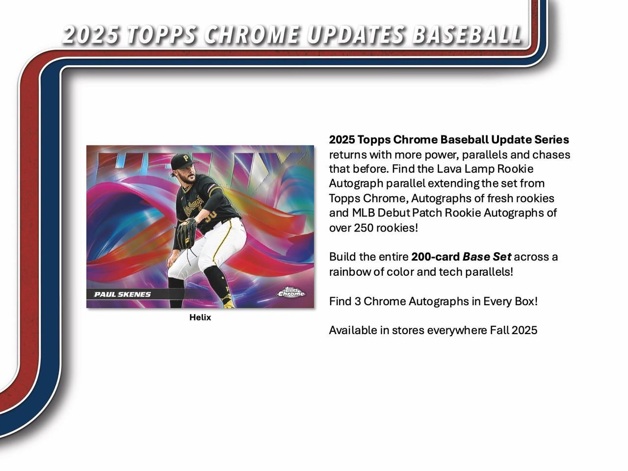 2025 Topps Chrome Update Series Baseball Jumbo Box