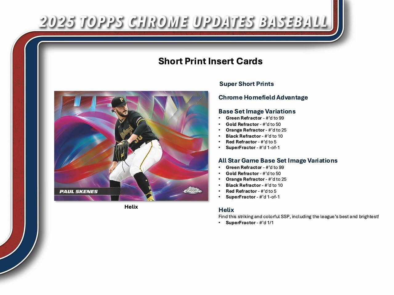 2025 Topps Chrome Update Series Baseball Mega Box