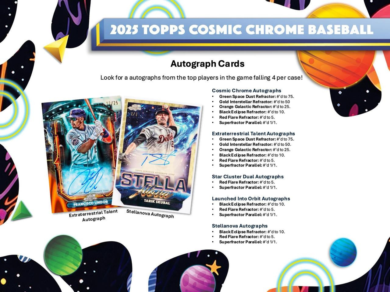 2025 Topps Cosmic Chrome Baseball Hobby Case