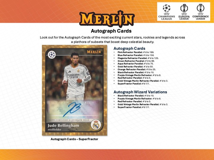 2024/25 Topps UEFA Club Competitions Merlin Chrome Soccer Hobby Case