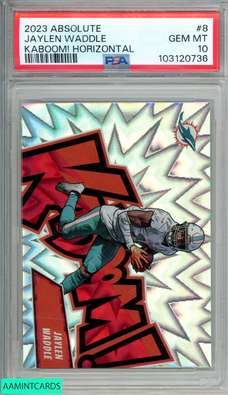 2023 PANINI ABSOLUTE KABOOM! HORIZONTAL JAYLEN WADDLE #8 PSA 10