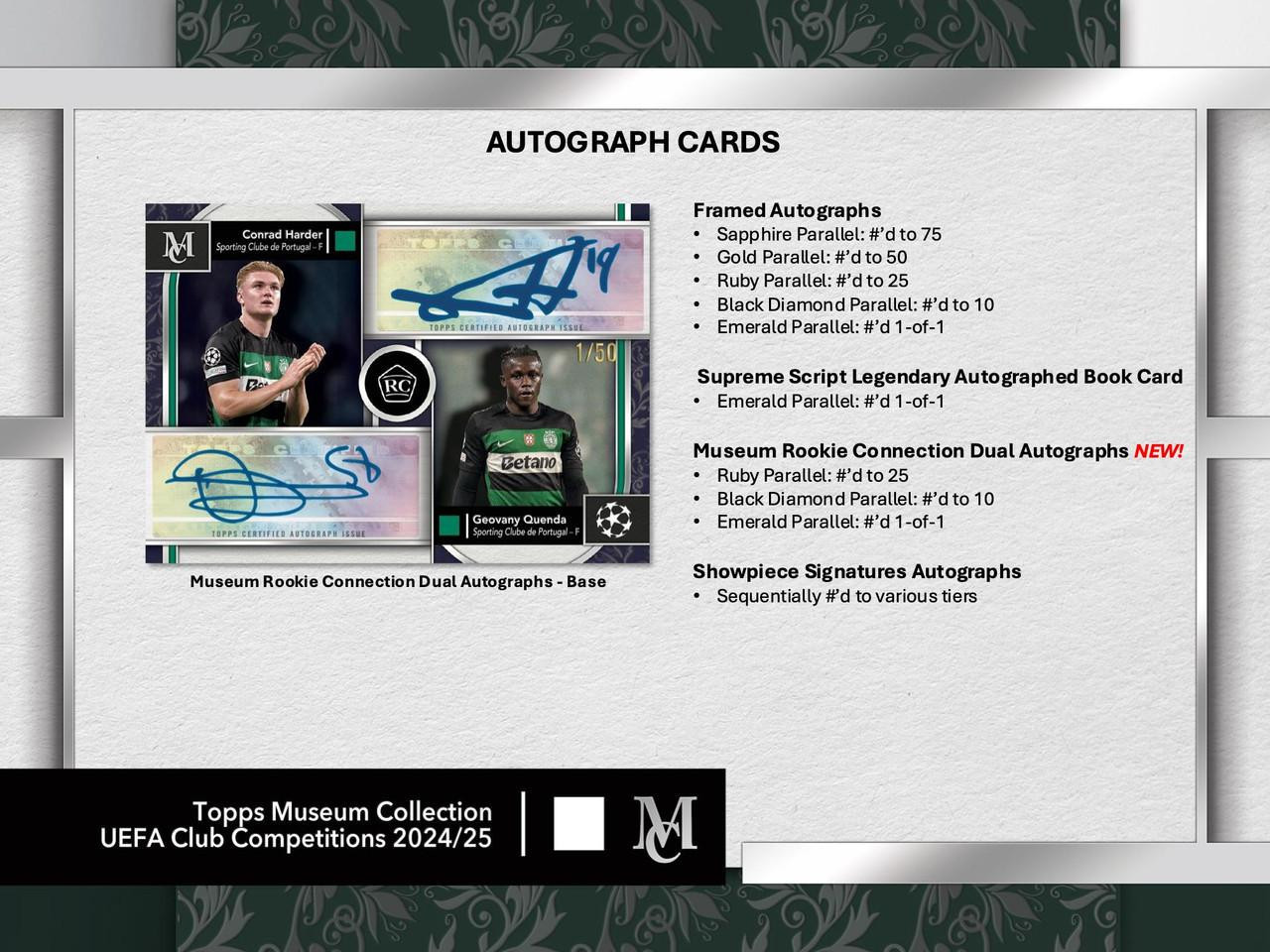 ゲームセンター・ゲームカード TOPPS SIGNATURE SWATCHES 2024/25 Topps UEFA Club Competitions Museum Collection Soccer
