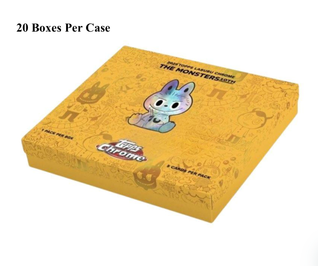 topps chrome labubu カードケース リフラクター セット 2025 Topps Chrome Labubu 10th Anniversary Hobby Case