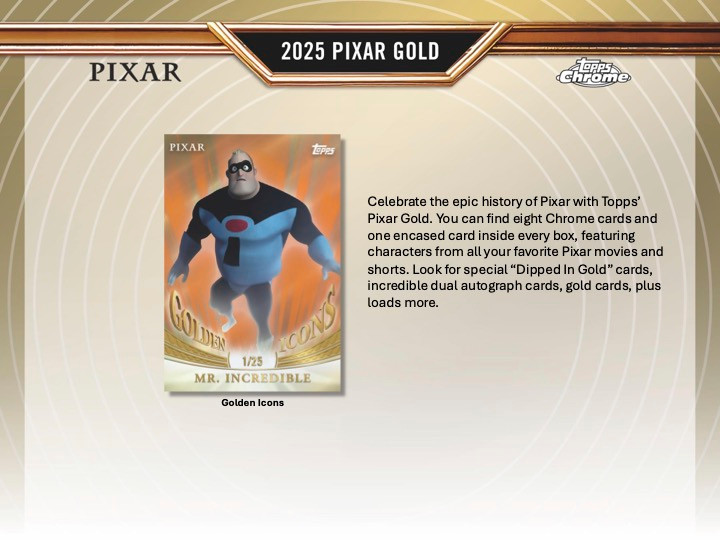 2025 Topps Pixar Gold Hobby Case
