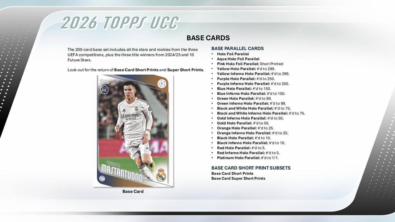 2025/26 Topps UEFA Club Competitions Soccer Blaster Box