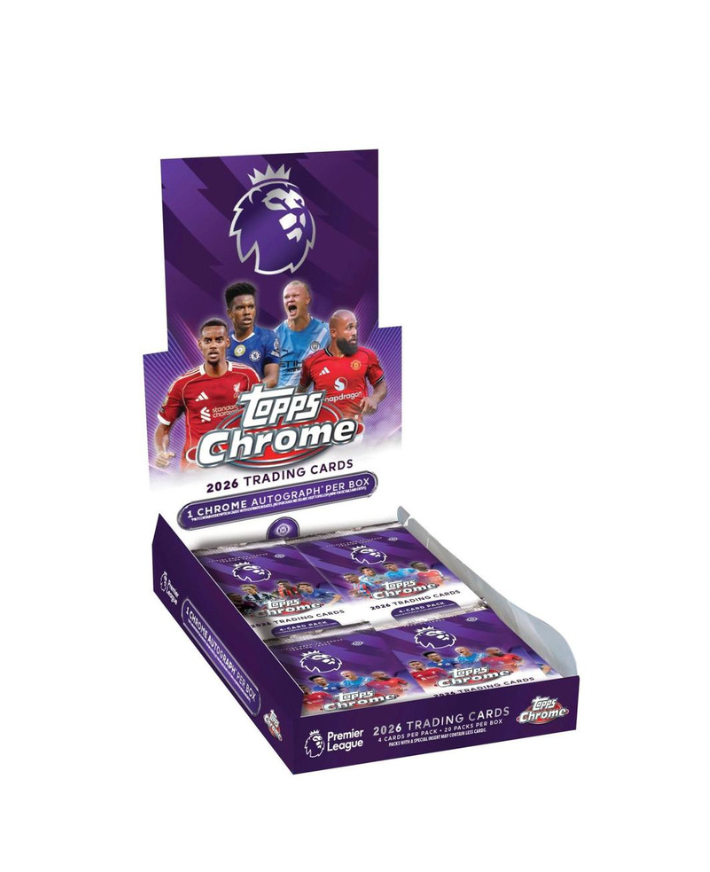 2026 Topps Chrome Premier League Soccer Hobby Box