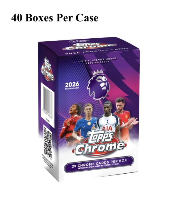 2026 Topps Chrome Premier League Soccer Blaster Case