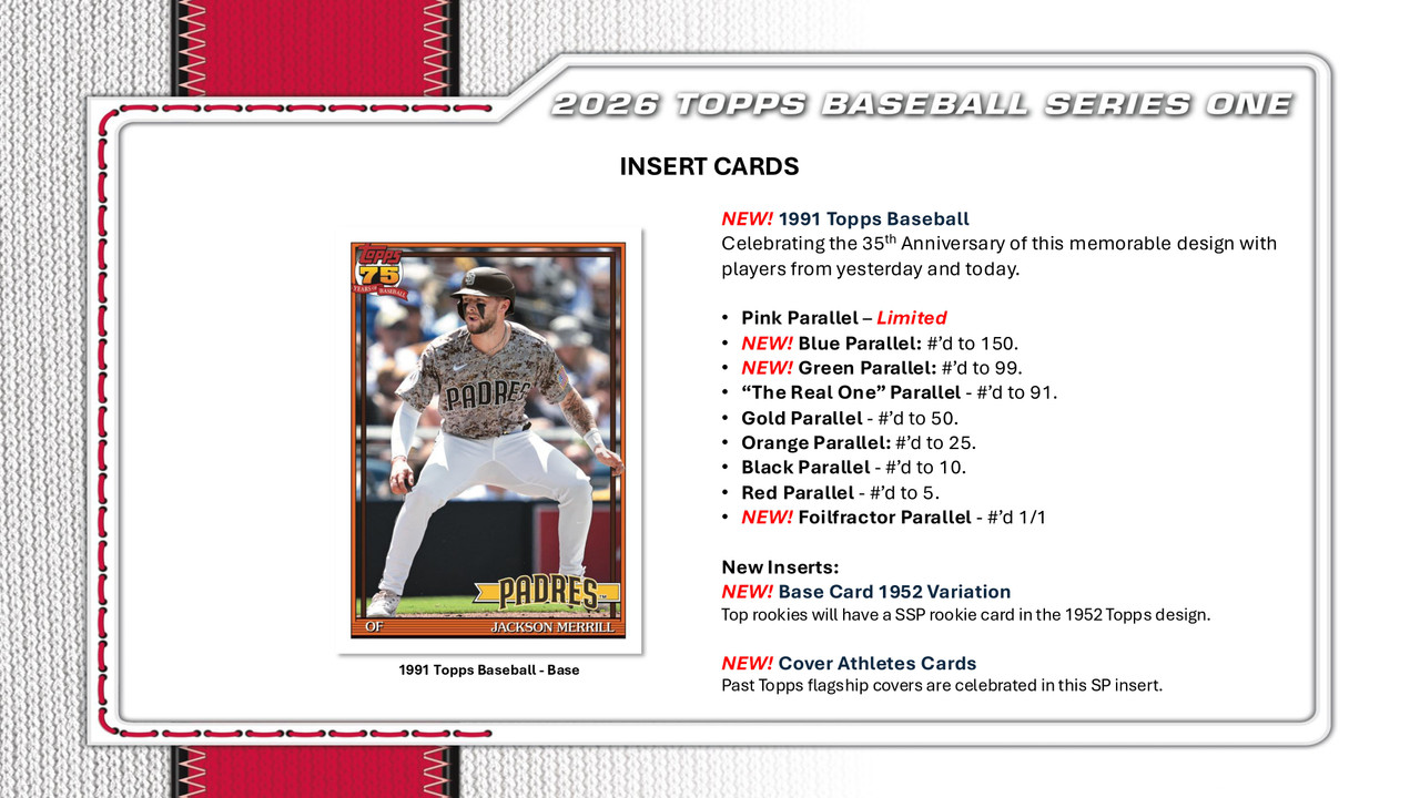 2026 Topps Series 1 Baseball Jumbo Case