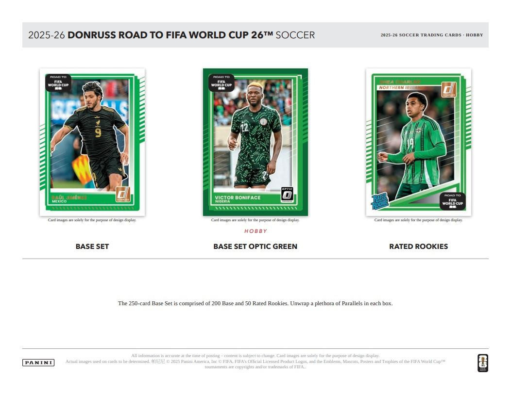 廃盤　ブダペスト・フィルBOX（22CD）サッカーニ＆ブダペスト・フィル 2025/26 Panini Donruss Road To FIFA World Cup 26 Soccer Hobby Case