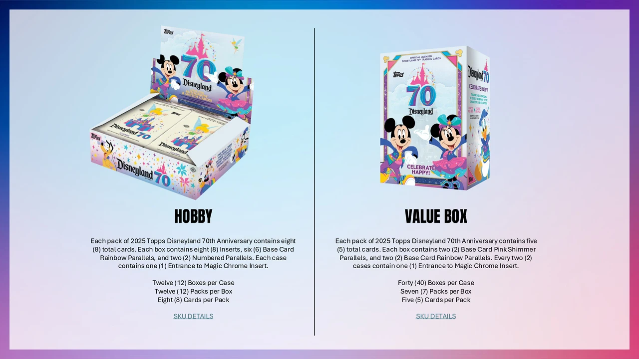2025 Topps Disneyland 70th Anniversary Hobby Case