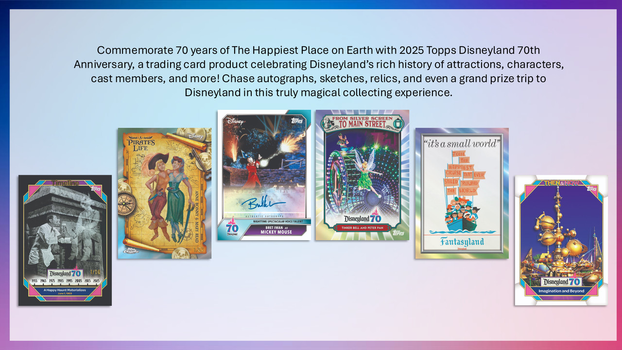 2025 Topps Disneyland 70th Anniversary Hobby Case