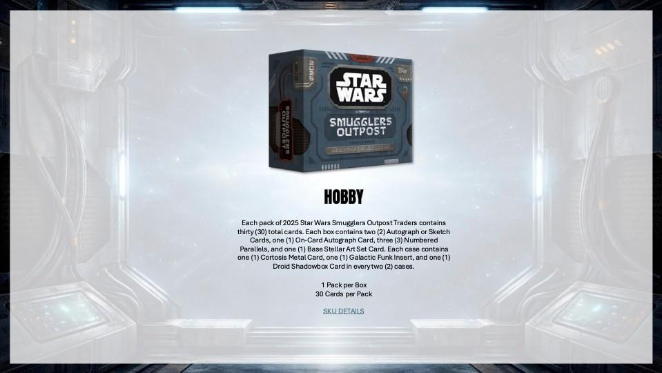 2025 Topps Star Wars Smugglers Outpost Hobby Box