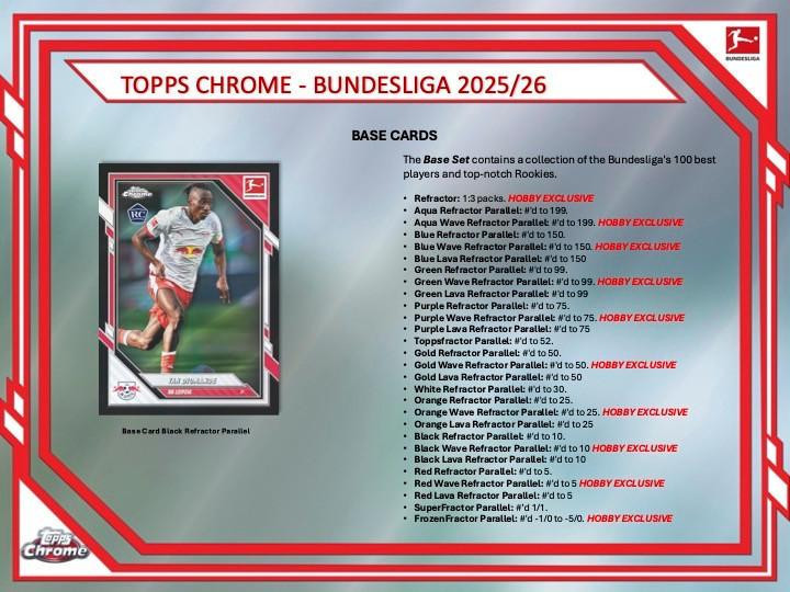 2025/26 Topps Chrome Bundesliga Soccer Hobby Box