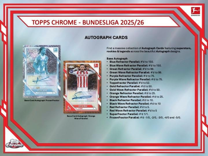 2025/26 Topps Chrome Bundesliga Soccer Hobby Box