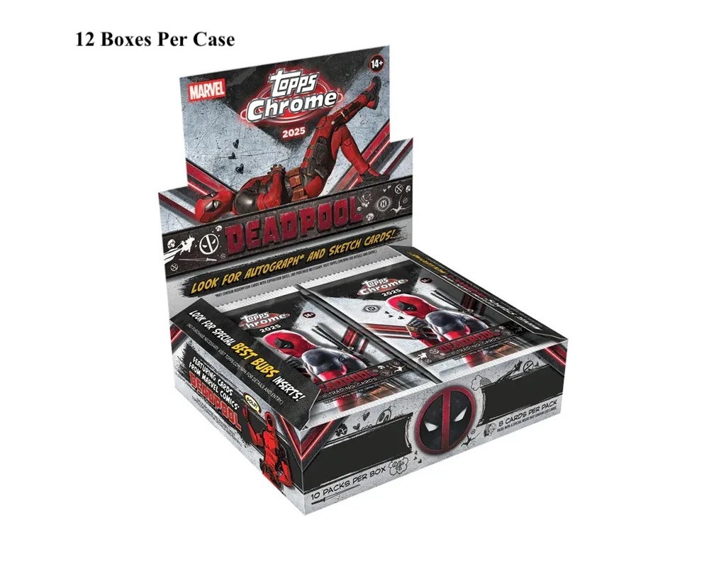 2025 Topps Chrome Marvel Deadpool Hobby Case