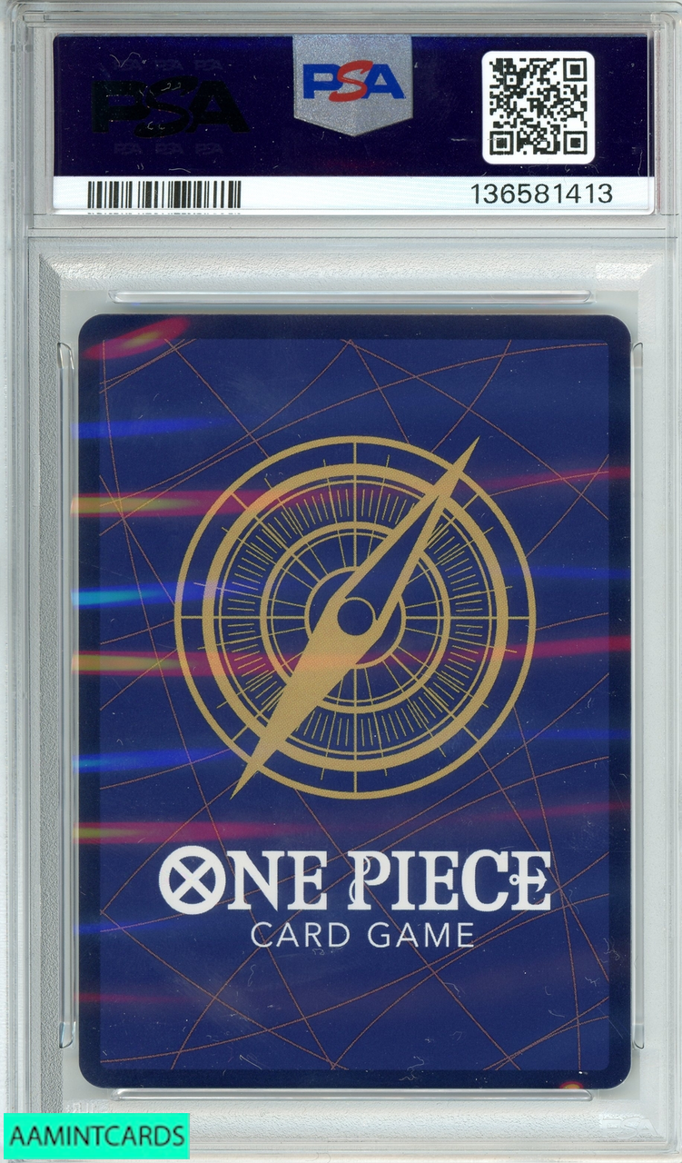 2025 ONE PIECE OP13-EN ACE SABO LUFFY #007 ALTERNATE ART PSA 10
