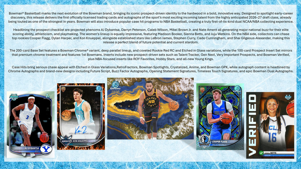2025/26 Bowman Basketball Jumbo Box