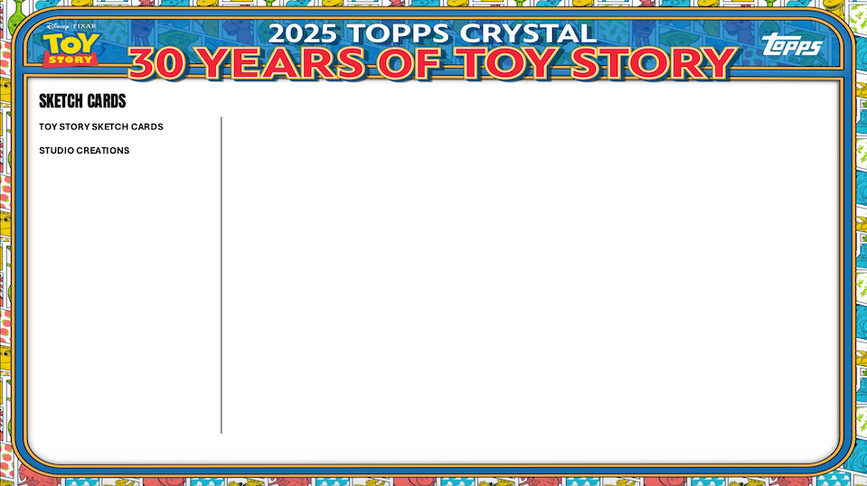 2025 Topps Pixar Crystal 30 Years of Toy Story Hobby Case