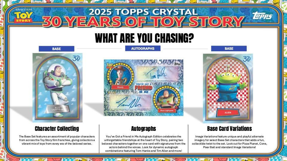 2025 Topps Pixar Crystal 30 Years of Toy Story Hobby Box
