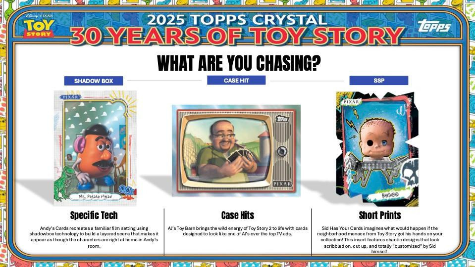 2025 Topps Pixar Crystal 30 Years of Toy Story Hobby Box