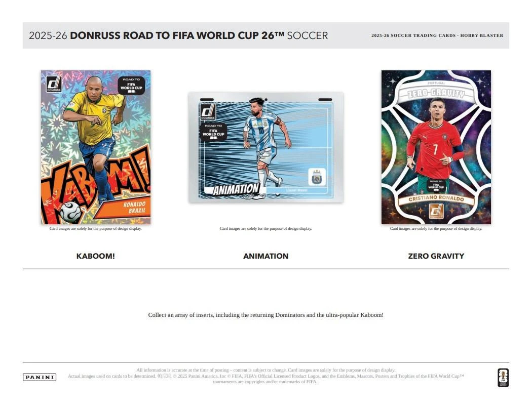 2025/26 Panini Donruss Road To FIFA World Cup 26 Soccer Hobby