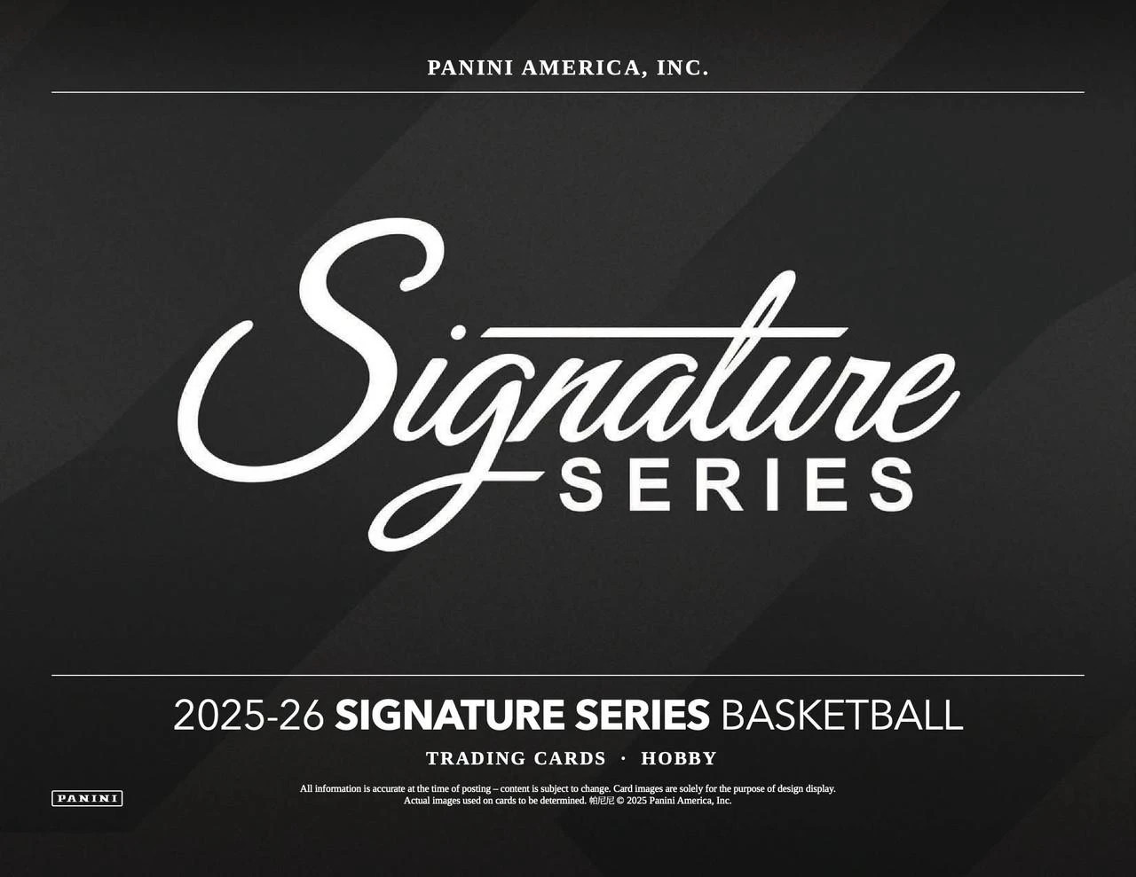 2025/26 Panini Signature Series Basketball Hobby Box