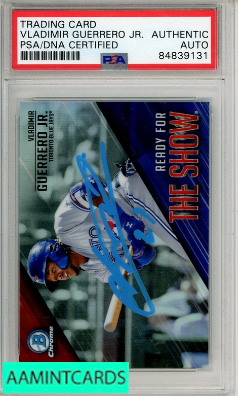 2019 BOWMAN CHROME VLADIMIR GUERRERO JR #RFTS-1 PSA AUTHENTIC