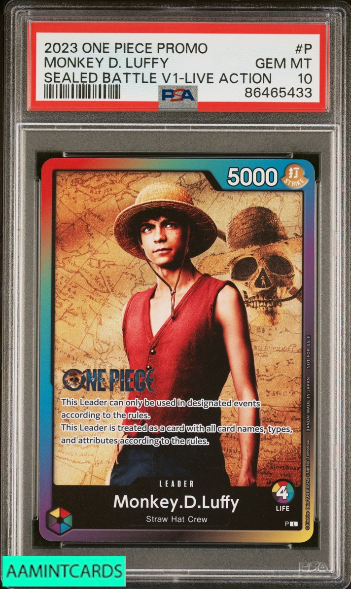 2023 ONE PIECE PROMOS MONKEY D LUFFY #P SEALED BATTLE V1-LIVE
