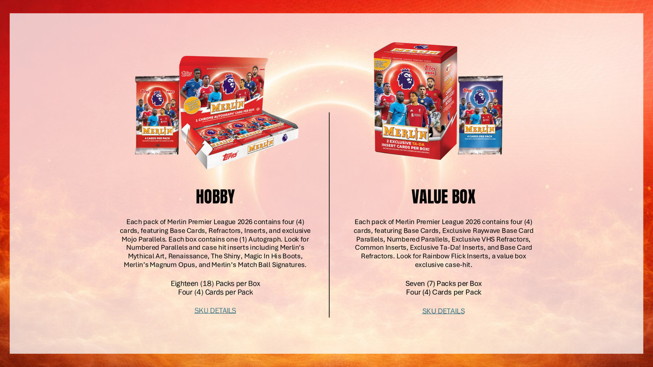 2026 Topps Merlin Premier League Soccer Hobby Box