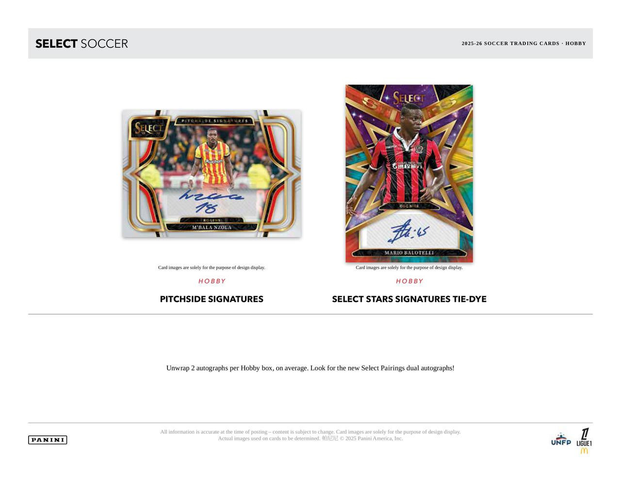 Panini Select soccer シャビ チャビ　ツインオート 1of1 2025/26 Panini Select Ligue 1 Soccer H2 Box