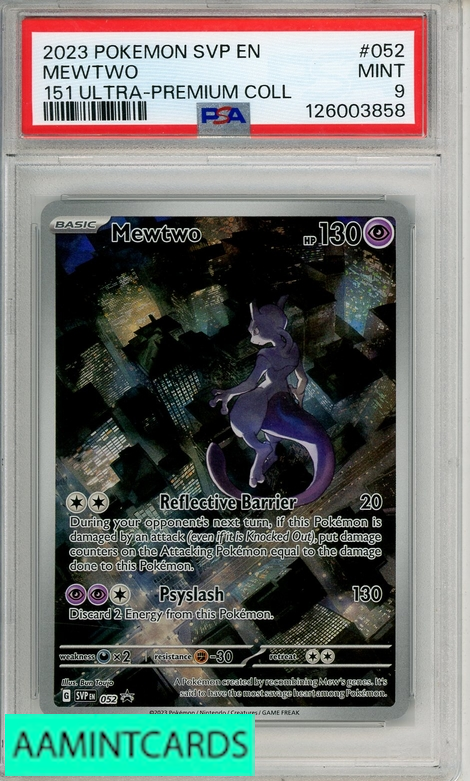 2023 Pokemon Svp En-Sv Black Star Promo 052 Mewtwo 151 Ultra-Premium Coll - PSA 9 | Ozzie Collectables
