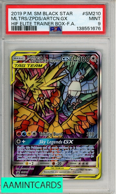 2019 POKEMON SM BLACK STAR PROMO MLTRS ZPDS ARTCN GX #SM210 HIF