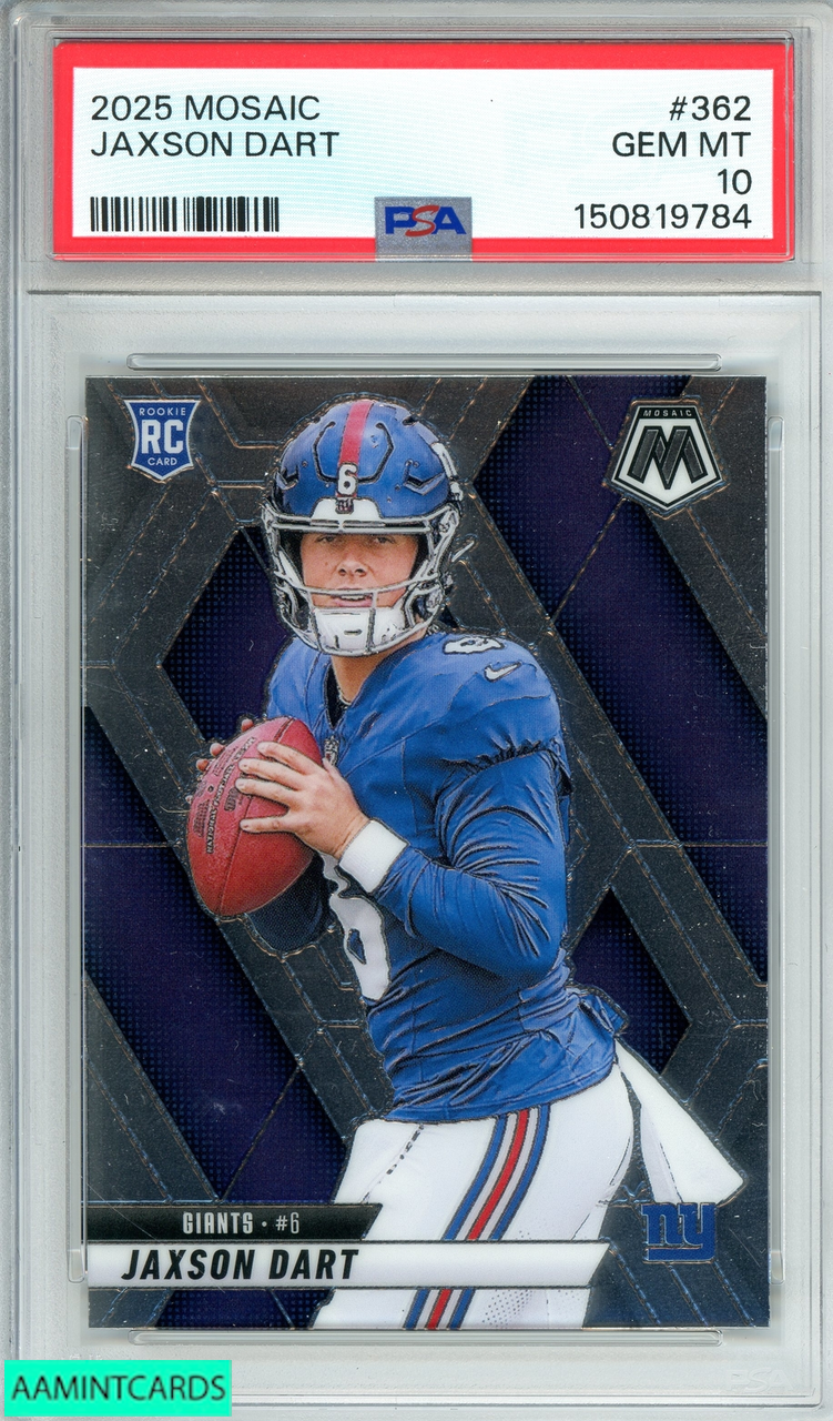 その他 PANINI MOSAIC SCAMACCA RC 2025 PANINI MOSAIC JAXSON DART #362 NY GIANTS ROOKIE PSA 10 GEM MT