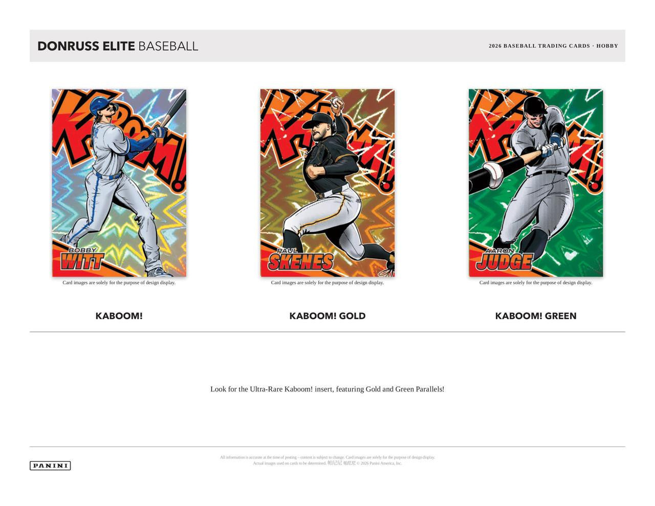 2026 Panini Donruss Elite Baseball Hobby Box