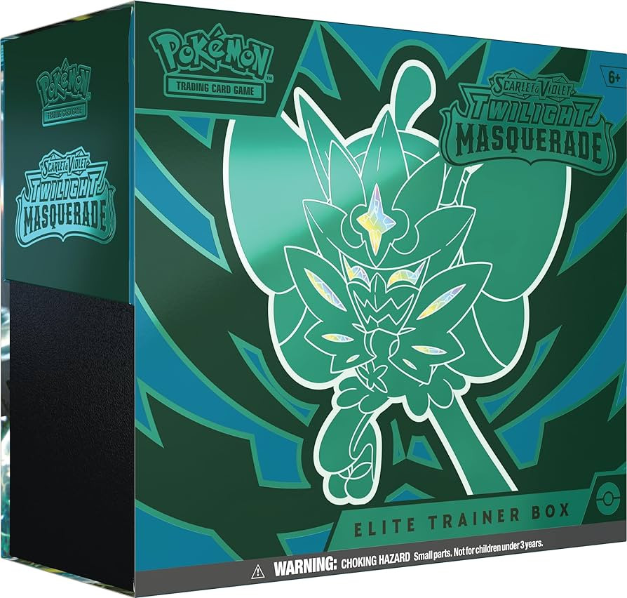 pokemon trading card game scarlet & violet elite trainer box Pokemon Scarlet & Violet Twilight Masquerade Elite Trainer Box