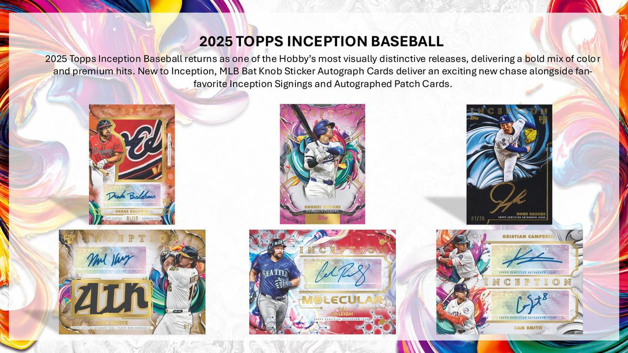 2025 Topps Inception Baseball Hobby Box