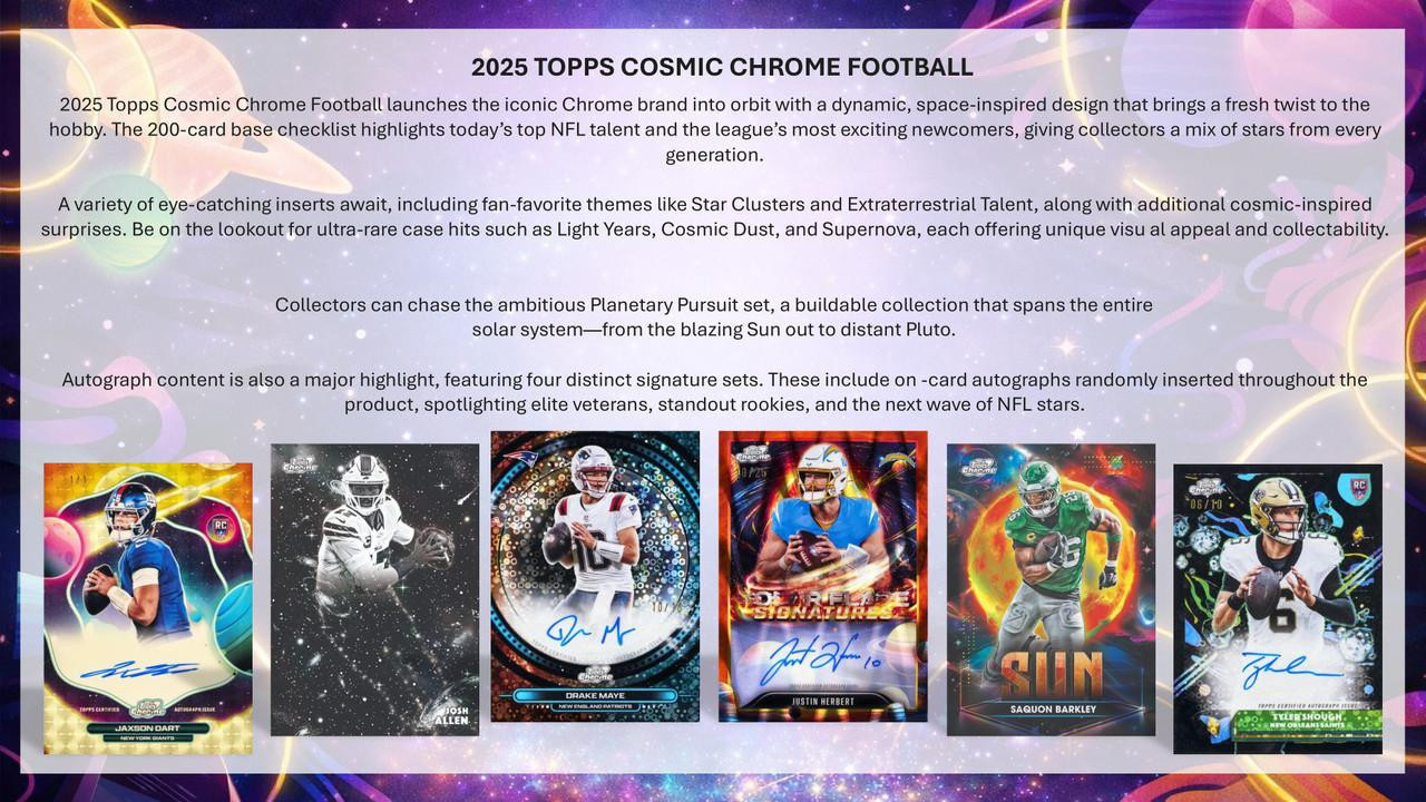 2025 Topps Cosmic Chrome Football Hobby Box