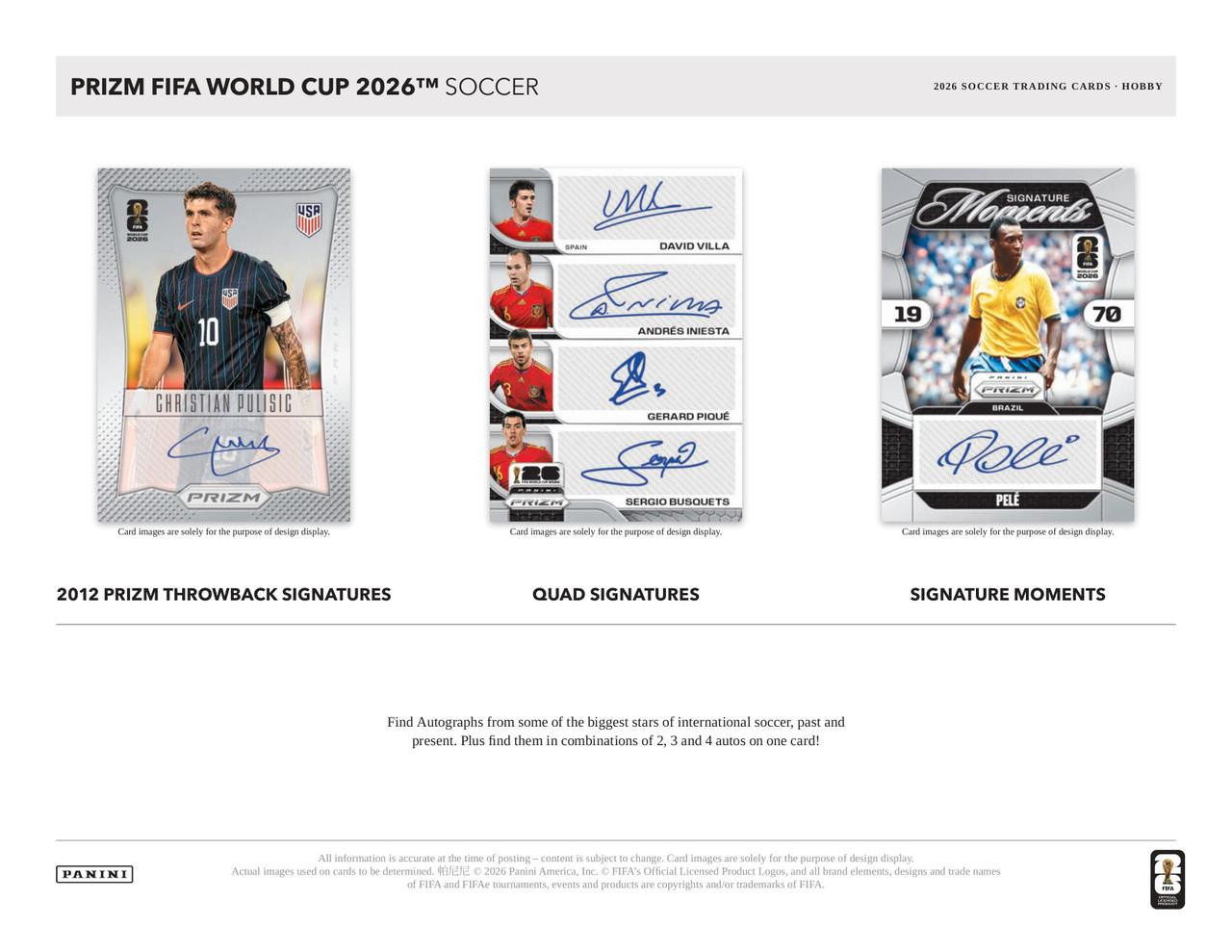2026 Panini Prizm World Cup Soccer Hobby Box