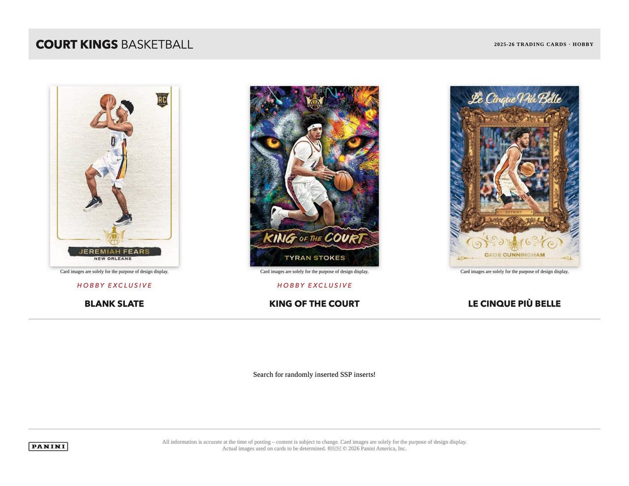 2025/26 Panini Court Kings Basketball Hobby Box
