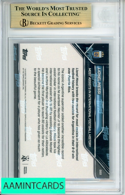 messi graded card lionel soccer cards Complete Hit List 2024-25 TOPPS NOW ARGENTINA LIONEL