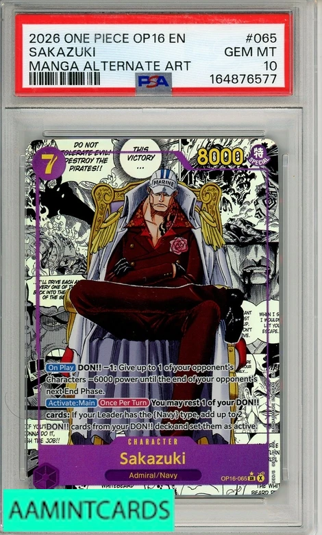 2026 ONE PIECE OP16-THE TIME OF BATTLE SAKAZUKI #065 MANGA