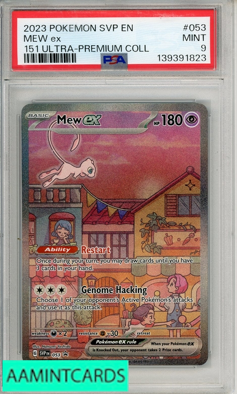 2023 POKEMON SVP EN-SV BSP MEW EX #053 151 ULTRA-PREMIUM COLL PSA
