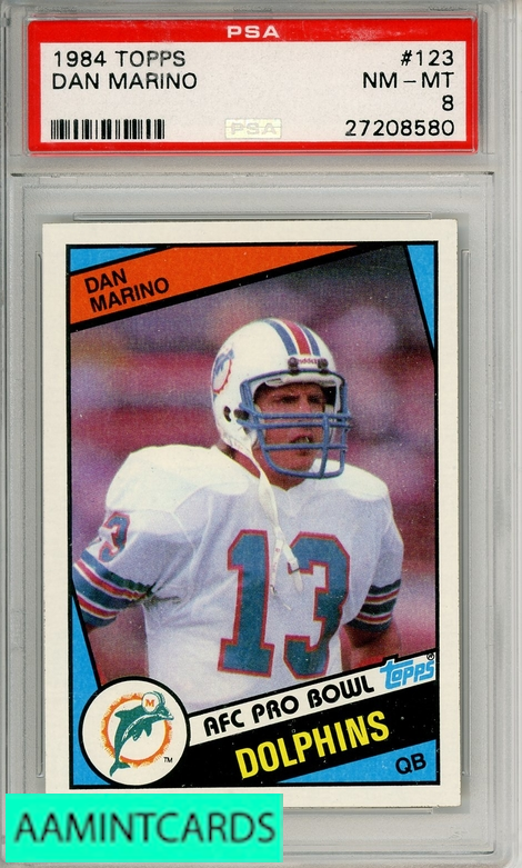 1984 TOPPS DAN MARINO #123 PSA 8 NM-MT RC 27208580 - AA Mint Cards