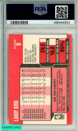1989 FLEER LARRY BIRD #8 BOSTON CELTICS HOF PSA NM-MT 8 48944922