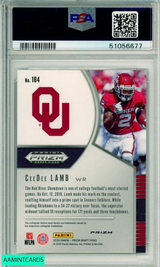 2020 PANINI PRIZM DRAFT PICKS SILVER PRIZM CEEDEE LAMB #104 ROOKIE PSA MINT 9 51056677