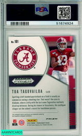 2020 PANINI PRIZM DP RED PRIZM TUA TAGOVAILOA #101 MIAMI ROOKIE PSA MINT 9 51674924