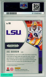 2020 PANINI PRIZM DRAFT PICKS JOE BURROW #105 ROOKIE BENGALS PSA MINT 9 51056582