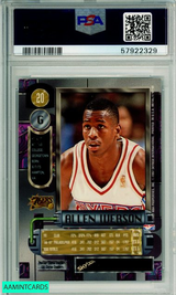 1997 METAL UNIVERSE ALLEN IVERSON #20 HOF PHILADELPHIA 76ERS PSA NM-MT 8 57922329